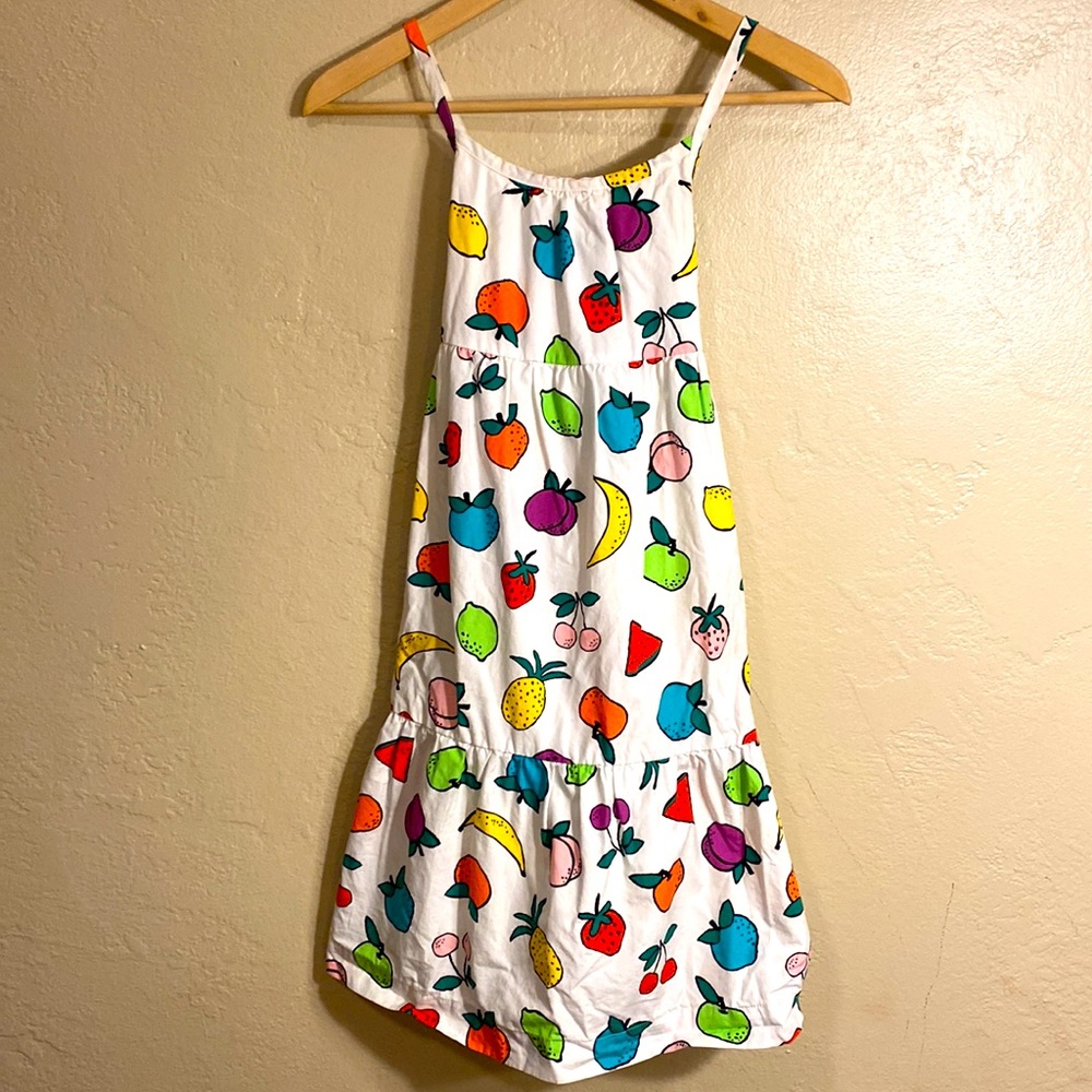 Hanna Andersson Fruit Tank Style Long Maxi Dress Girl’s Size 6-7 120cm